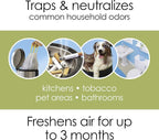 Hamilton Beach TrueAir Plug-Mount Odor Eliminator with Carbon Filter | Green Mountain Scent Cartridge | For Common Household-Smells, Tobacco, Pet, Bathroom, Trash | On/Off Fan | 04530GM