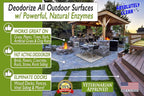 Absolutely Clean Amazing Outdoor Deodorizer odor eliminator Natural Enzyme Just Spray & Walk Away Grass, AstroTurf, Dog Runs, Patios, Decks, Fence & More Vet Approved - odor eliminator for strong odor