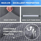 MAXIJIN Super Stretch Couch Cover for 3 Cushion Couch, 1-Piece Universal Sofa Covers Living Room Jacquard Spandex Furniture Protector Dogs Pet Friendly Fitted (Extra Large, Light Gray)