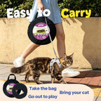 PAWISE Outdoor Cat Enclosure, Cat Tent and Tunnel, Pop Up,Storage Bag | Oxford, 46x46x18in tent, 122in tunnel, includes storage bag
