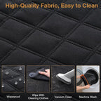 Pecute Dog Car Seat Cover for Back Seat, Back Seat Extender for Dogs 52 * 24.4in, Foldable in The Car, Hard PVC Panels Bottom Support to 330 lbs, for Cars/Mid-Size SUV/Small Truck