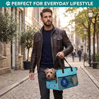 PetAmi Dog Purse Carrier for Small Dogs Cats, TSA Airline Approved Soft-Sided Pet Carrier with Pockets, Ventilated Travel Tote Bag with Bed & Shoulder Strap, Puppy Kitten, Max 12 lbs, Turquoise