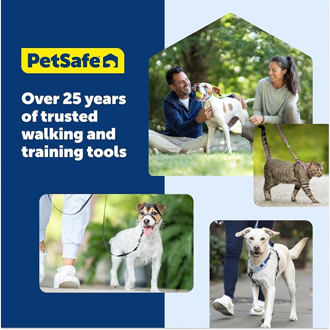 PetSafe Easy Walk Comfort No Pull Dog Harness, Black, Large | Stops Pulling on First Use with Front Martingale Loop, Full-Body Padding, 5-Point Adjustable Fit