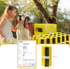 Certified Compostable Dog Poop Bags-270 Bags 18Rolls, Poop Bags for Dogs Made of Cornstarch - ASTM D6400 By USA, Leakproof Easy Open, Unscented Dog Waste Bags (Yellow)