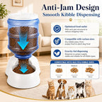 Automatic Dog Feeders - 3 Gallon Capacity Gravity Food Dispenser for Large Dogs and Cats