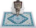 Glittme Cat Litter Mat, 24"x15" Non-Slip Washable Trapping Mat for Cats | Litter Trapping Mat With Thick PVC Coil To Catch Scatter, Soft On Paws And Waterproof Bottom To Protect Floors