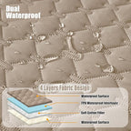 Smiry Waterproof Dog Bed Cover Blanket, Reversible Pet Blanket | Soft Reversible, Washable Leakproof Cats Dogs Couch Cover for Sofa, Couch, Furniture (30x53 Inch)