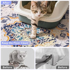 Bienbee Cat Litter Mat, 24" x 15" Dense Trapping Mesh for Litter Boxes | Litter Box Mat with PVC Mesh, Waterproof &Urineproof, Non-Slip Grip, Soft On Kitty Paws and Easy to Clean to Protect Floor