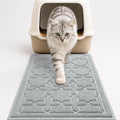 Yimobra Cat Litter Mat, Easy Clean Trapping PVC Mat with Waterproof Backing and Non Slip Bottom, Scatter Control Pad for Litter Box, 24"x20", Grey
