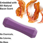 Playology Dog Toys | Squeaky Chew Stick for Large Dogs | Bacon Scented Jumbo Fetch Toy | Squeaky Dog Chew Toy
