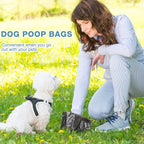 Teling 3000 Count Dog Poop Bags Pet Waste Bags for Poop with 3 Dispensers for Home, Outdoor, Puppy Walking, and Travel, 12 x 8.6 Inch(Black)