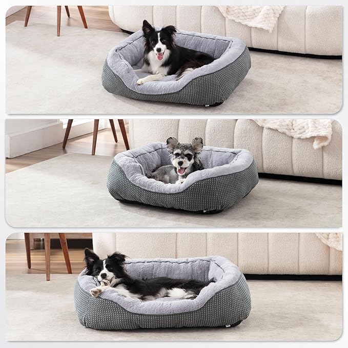 INVENHO Large Dog Beds Large Sized Dog, Washable Orthopedic Warming Soft Sleeping Durable with Anti-Slip Bottom