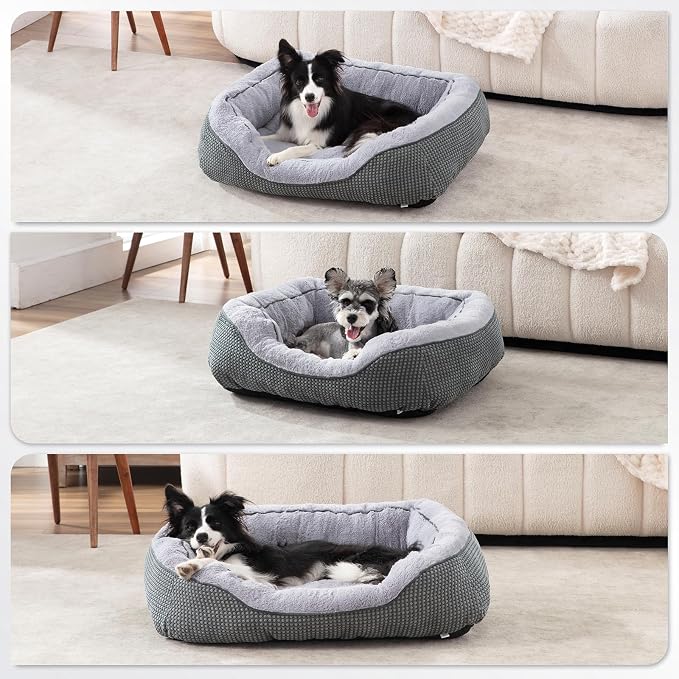 INVENHO XL Dog Beds Large Sized Dog, Washable Orthopedic Warming Soft Sleeping Durable with Anti-Slip Bottom