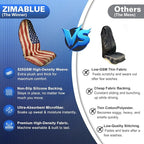 ZIMABLUE 2 Pack American Flag Waterproof Towel Car Seat Covers, Sweatproof Non-Slip Seat Protector, Machine Washable Universal Front Bucket Seat Covers for Cars, SUVs, Gym, Beach, Sports & Pets