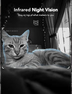 GNCC 2K Indoor Camera for Home Security with Phone App 5G/2.4G WiFi Pet Cam | Mini Pet Cam w/Human/Motion/Sound Detection, Compatible with Alexa, Cloud Storage Optional, Fixed View, Plug-in, 2 Pack