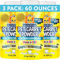 Bodhi Dog Natural Carpet Deodorizer Powder - Dry Pet Smell Eliminator & Urine Odor Remover - Loosens Fur & Dirt - Plant-Based Room Freshener for Vacuuming Home with Pets - Fresh Laundry (Pack of 3)