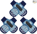 EXPAWLORER Anti-Slip Dog Socks-Double Sides Grips Traction Control on Hardwood Floor,Dog Shoes for Hot/Cold Pavement,Best Paw Protector,Prevents Licking,for Puppy Small Medium Large Senior Dogs