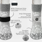 EXPAWLORER Anti Slip Dog Socks to Prevent Licking Paws, Dog Shoes for Hot Pavement, Dog Booties for Small Medium Large Senior Dogs, Traction Control Dog Boots & Paw Protectors for Hardwood Floors