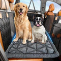 Dog Car Bed, Non-Slip Dog Seat Cover | Universal Back Seat Protector | Premium Chenille Comfort, Scratch Resistant, Silicone Backing & Machine Washable, Fits Most Cars, Trucks & SUVs