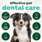TropiClean Fresh Breath Oral Care Kit - Soft Bristle Finger Toothbrush - Dog Tooth Brushing Kit - Peanut Butter and Honey Flavor Dog Toothpaste