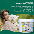 Dog or Cat Oral Care Powder – Tartar and Plaque Remover, Pet Dental Cleaning Powder for Oral Hygiene and Fresh Breath, Teeth Cleaner – 550 Servings, Medium Size - 77.96g