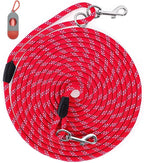 Long Dog Leash for Training 10FT/16FT/20FT/30FT/50FT/100FT, Reflective Tie Out, Heavy Duty Dog Lead for Large, Medium & Small Dogs - Outside Walking, Playing, Camping, Yard