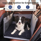 MIXJOY Dog Car Seat for Large Medium Dogs - with Dog Bed Inside, Back Seat Extender for Pets, Waterproof Pet Carseat for Medium Sized Pet, Hammock for Pet, with Storage Pocket