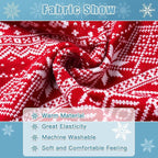 HOMIMP Dog Sweater Argyle - Warm Winter Clothes Puppy Soft Coat, Ugly Dog Sweater for Small Medium and Large Dogs, Pet Clothing Boy Girl, Red 2XL