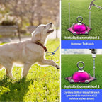 TOPKNOT Dog Tie Out Cable and Stake,(up to 200lbs) 360°Swivel Dog Run- No Tangle,with 15FT Heavy Duty Tie Out Cable for Dogs,Runner for Yard,Ideal for Outdoor Camping