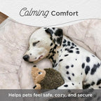 Best Friends by Sheri The Original Calming Donut Dog Bed for Extra-Large Dogs up to 150 lbs, Lux Faux Fur, Oyster, 45" x 45"