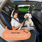 Petloox Dog Car Seat Cover for Back Seat, Waterproof Hammock for Car, SUV & Truck, Non-Slip Backseat Cover for Dogs, Heavy-Duty Dog Hammock Style Seat Protector Pets, Easy to Install & Clean