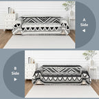 MYSKY HOME Couch Cover for Sectional Sofa Set Boho Geometric Furniture Sofa Cover Washable for Dog Cat Pets Couch Cover 3 Seat Sofa Chenille Couch Protector Multi-Use Couch Covers Blanket,71" X134"