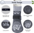 SCENEREAL Anti Slip Dog Sock to Prevent Licking Paws for Hardwood Floors, Boots & Paw Protector Shoes for Hot/Cold Pavement with Grippers, Double Sides Grips for Small Medium Large Senior Dogs