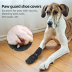 Anti-Lick Breathable Dog Recovery Boots for Injured Paws, Black M | Non-Slip Sole, Adhesive Strap Dog Shoes for Medium Large Breeds