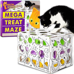 Cat Amazing MEGA – Cat Treat Puzzle Box – Interactive Food Maze – Cat Puzzle Feeder – Treat Box for Indoor Cats – Enrichment Food Toy – Best Cat Toy for Cats!