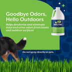 NaturVet Yard Odor Eliminator Plus Citronella for Dog Odors- 64 oz Refill | Eliminate Stool and Urine Odors from Lawn and Yard, Designed for Use on Grass, Patios, Gravel, Concrete & More, Refill