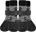 KOOLTAIL Anti Slip Dog Socks for Hot/Cold Pavement to Prevent Licking Paws,Booties for Hardwood Floors,Traction Rain Dog Boots&Paw Protectors Shoes with Grip for Small Medium Large Senior Dogs