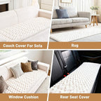 Plush Couch Cover for Dogs – Non Slip Pet Sofa Protector, Ultra Soft Washable Couch Cover for Pets, Anti-Slip Backing Furniture Protector for Cats & Dogs, Fits Standard & L-Shape Sofas (3 Sizes)