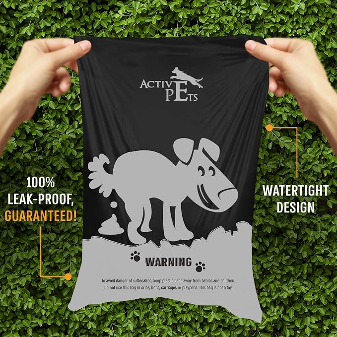 Active Pets Extra Thick Lavender-Scented Dog Waste Bags - Leak-Proof & Easy-Tear for Eco-Friendly Poop Disposal