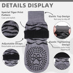 KOOLTAIL Dog Socks for Hot/Cold Pavement to Prevent Licking Paws,Dog Boots&Paw Protector for Hardwood Floors Anti Slip,Traction Control No Twist Grip Booties for Small Medium Large Senior Dogs XL