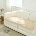 COZY KISS Cooling Couch Cover for Dog Washable, Cool Sofa Cushion Mat | Q-Max >0.4 Cool Tech, Non-Slip Pet Pad for Car Seat Protector, Liquid Pee Proof Mat for Dog, Cats, 27.5x71 Inch, Beige