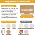 2 Pack Cat Wall Scratcher, Art Cat Scratching Board for Cats | Wall Mounted Cat Scratch Pad, Water-Based Ink, Hook&Loop Strips, Floor or Wall Use, 16.7x11x1 Inch, Owl & Butterfly