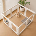 EVERFRONT Clear Acrylic Dog Playpen - Clear Dog Play Pen - Easy Assemble Acrylic Dog Playpen - Puppy Playpen, Cat Playpen, Small Animal Playpen, Dog Play Pen Indoors (24", 8-Pack)