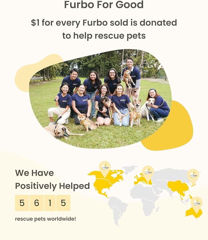 Furbo Mini 360° Pet Camera [Paid Plan Required to Activate] | Stay connected with AI Pet & Home Safety Alerts, 2K QHD View, Auto-Tracking, Video History, 2-Way Audio, Paid Plan Required