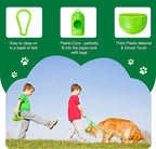 Dog Poop Bag Rolls 570 Count with Dispenser, Biodegradable Unscented Pet Waste Bags, Guaranteed Extra Thick, Leak Proof Doggie Refill Bags for Easy Cleanup, Big Size 9 x 13 Inches