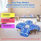 Interactive Cat Toys for Indoor Cats,Automatic Kitten Tunnel Toy | Rechargeable Touch Activated, Hide and Seek Design, Colorful Fluffy Tail & Butterfly, Cat Enrichment Toy for Bored Cats