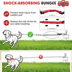 Snagle Paw Dog Tie Out Stake with Lock-Cap up to 360 Lbs,Heavy Duty Dog Stakes for Outside/Yard/Camping with Buffer Spring,360°Swivel Rust Proof Ground Anchor for Dog Cable,Leash,Chain