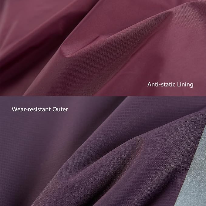 Waterproof Dog Raincoat with Reflective Lightweight Outdoor Dog Rain Jacket (Back Length 40cm, Purple