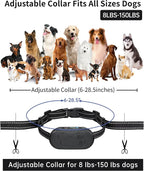 Asrcs Shock Collar for Dogs 2 Dogs (15-120lbs) 2000FT Dog Shock Collar with Remote Control Waterproof Dog Training Collar with Remote 4 Safe Modes Rechargeable Lock Flash Light for All Breeds - Black