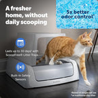 PetSafe ScoopFree Crystal Pro Legacy Front-Entry Self-Cleaning Litter Box | Hands-Free Automatic Cleaning, Advanced Odor Control, Health Counter Display, Includes 1 Disposable Crystal Litter Tray